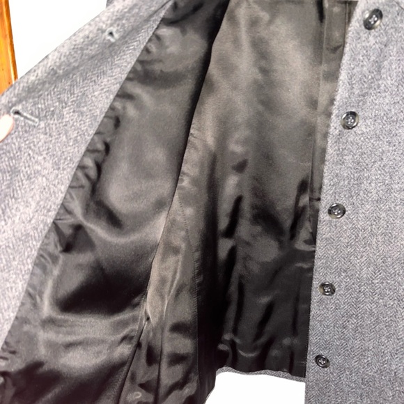 Land’s End Gray Wool Blend Lined Women's Blazer Jacket size 14 - Picture 4 of 5